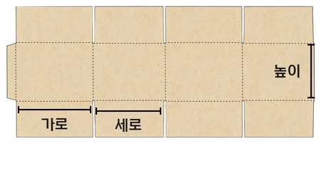 A형 박스 전개도